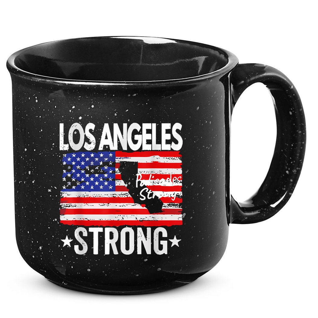 Los Angeles Strong Palisades Strong Flag 15oz Campfire Ceramic Mug