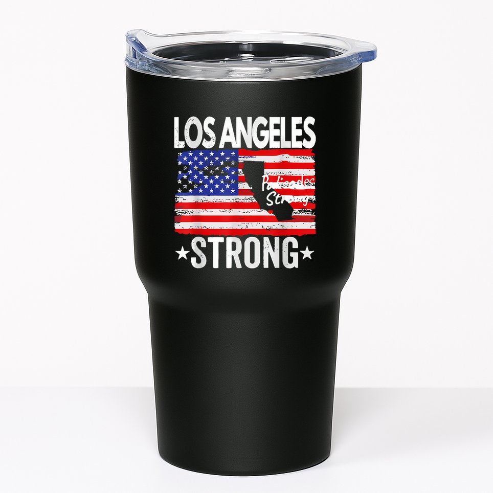 Los Angeles Strong Palisades Strong Flag Tumbler