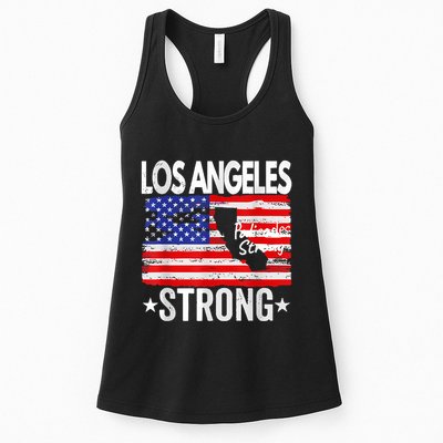 Los Angeles Strong Palisades Strong Flag Womens Tank Top