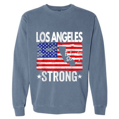 Los Angeles Strong Palisades Strong Flag Garment-Dyed Sweatshirt