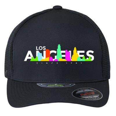 Los Angeles Skyline Since 1781 Flexfit Unipanel Trucker Cap