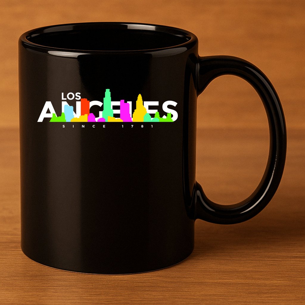 Los Angeles Skyline Since 1781 11oz C Handle Ceramic Mug