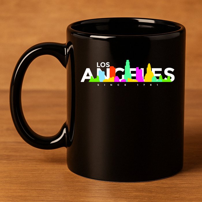 Los Angeles Skyline Since 1781 11oz C Handle Ceramic Mug