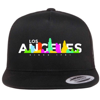 Los Angeles Skyline Since 1781 Flatbill Hat