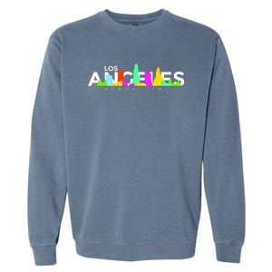 Los Angeles Skyline Since 1781 Garment-Dyed Sweatshirt