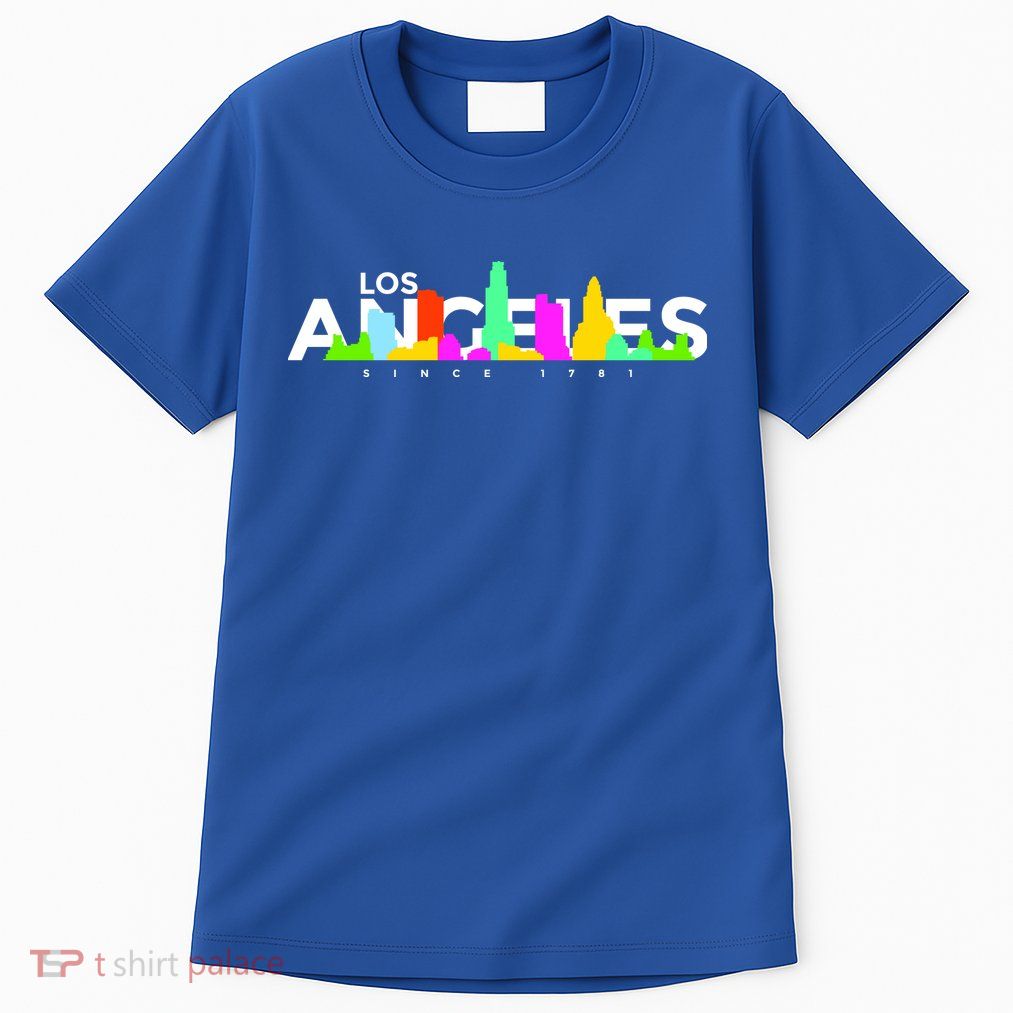 Los Angeles Skyline Since 1781 Tall T-Shirt