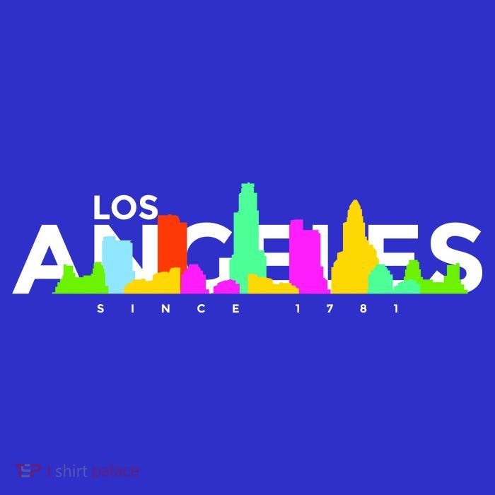 Los Angeles Skyline Since 1781 Tall T-Shirt