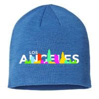 Los Angeles Skyline Since 1781 Sustainable Beanie