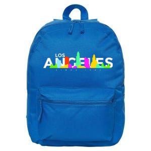 Los Angeles Skyline Since 1781 16 in Basic Backpack