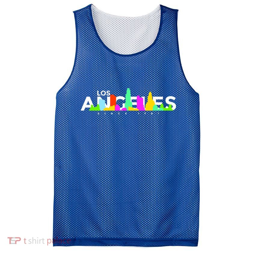 Los Angeles Skyline Since 1781 Mesh Reversible Basketball Jersey Tank