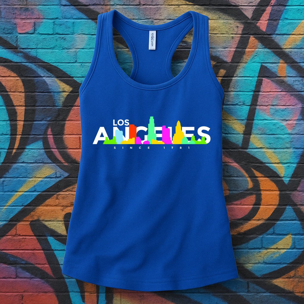 Los Angeles Skyline Since 1781 Womens Tank Top