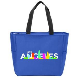 Los Angeles Skyline Since 1781 Zip Tote Bag