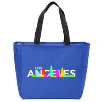 Los Angeles Skyline Since 1781 Zip Tote Bag