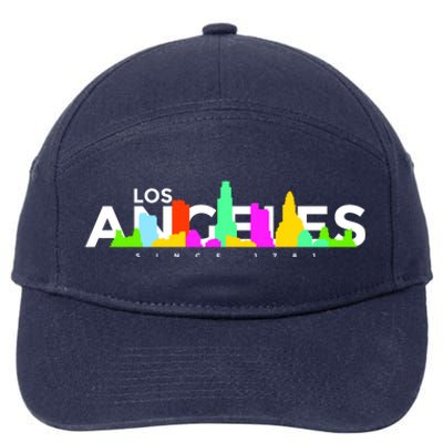 Los Angeles Skyline Since 1781 7-Panel Snapback Hat