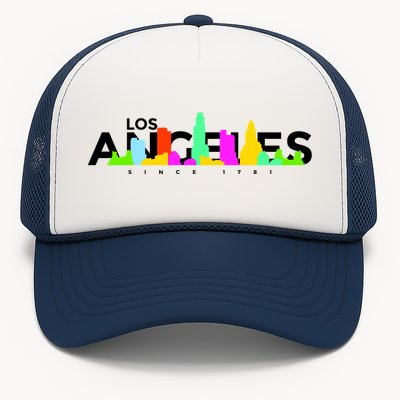 Los Angeles Skyline Since 1781 Trucker Hat