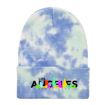 Los Angeles Skyline Since 1781 Tie Dye 12in Knit Beanie