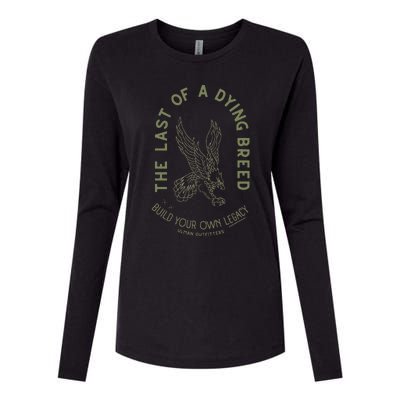 Legacy American Sage And Army Green Womens Cotton Relaxed Long Sleeve T-Shirt