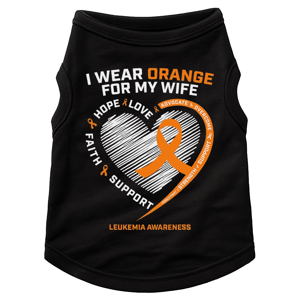 Leukemia Awareness S Wife Husband Leukemia Doggie Tank