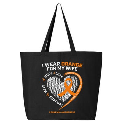 Leukemia Awareness S Wife Husband Leukemia 25L Jumbo Tote