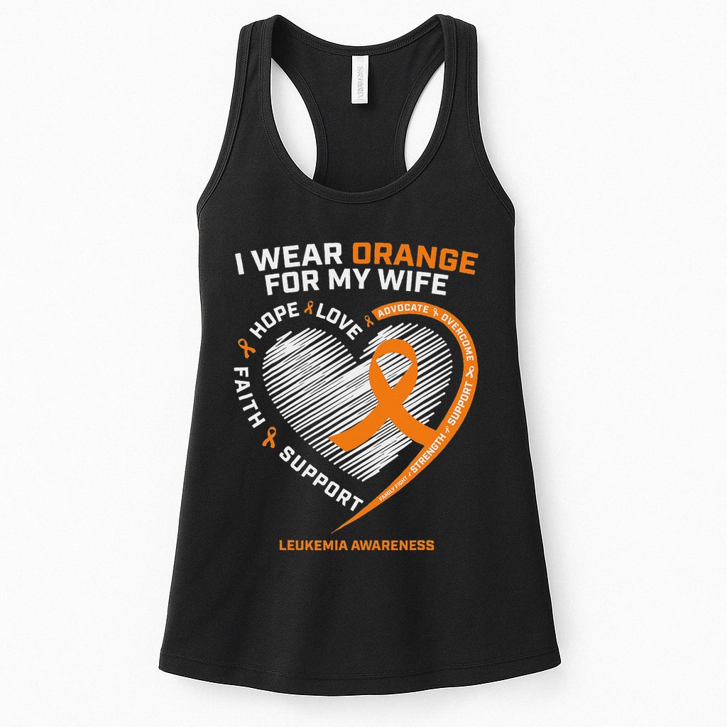 Leukemia Awareness S Wife Husband Leukemia Womens Tank Top