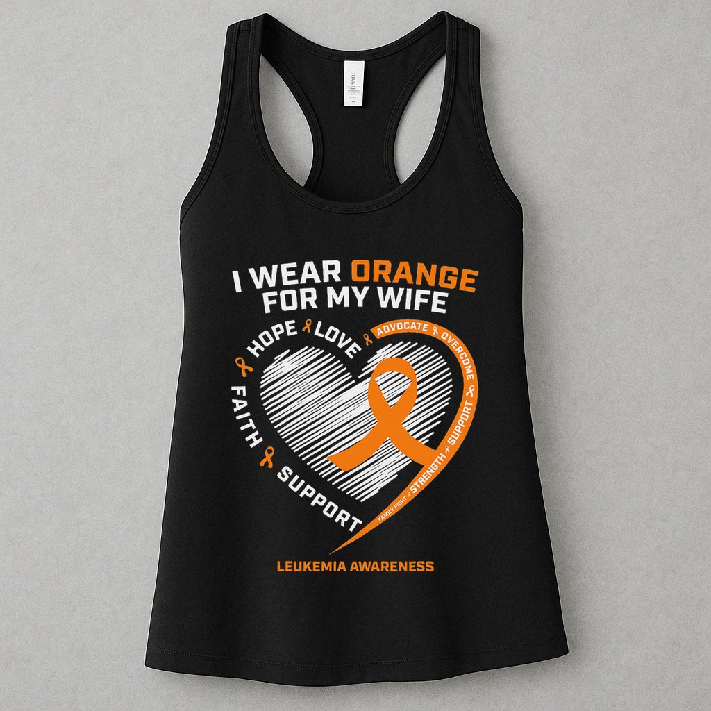 Leukemia Awareness S Wife Husband Leukemia Womens Tank Top
