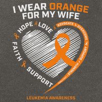 Leukemia Awareness S Wife Husband Leukemia Cotton Canvas Backpack