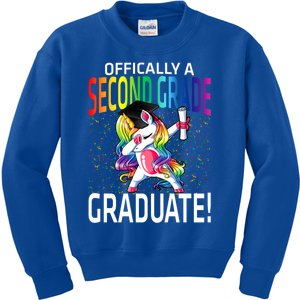 Ly A Second Grade Graduate Unicorn Gift Kids Sweatshirt