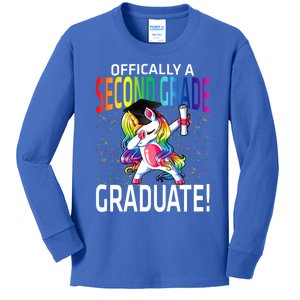 Ly A Second Grade Graduate Unicorn Gift Kids Long Sleeve Shirt