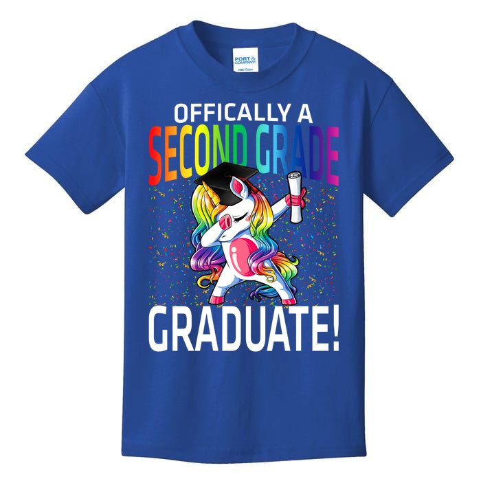 Ly A Second Grade Graduate Unicorn Gift Kids T-Shirt