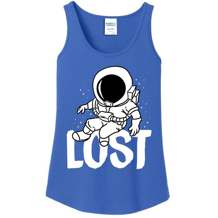 Lost Astronaut Space Exploration Cosmonaut Planet Gift Ladies Essential Tank