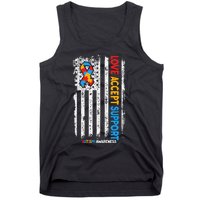 Love Accept Support Autism awareness Tank Top