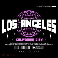 Los Angeles Slogan Retro Style City Backpack