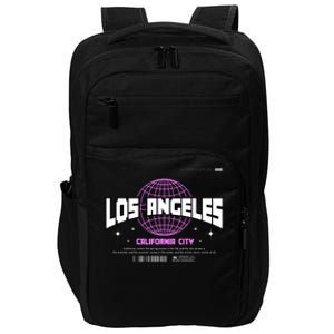 Los Angeles Slogan Retro Style Impact Tech Backpack