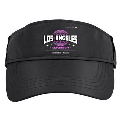 Los Angeles Slogan Retro Style Adult Drive Performance Visor