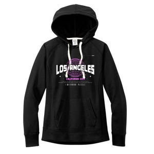 Los Angeles Slogan Retro Style Women's Fleece Hoodie