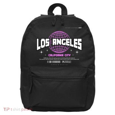 Los Angeles Slogan Retro Style 16 in Basic Backpack