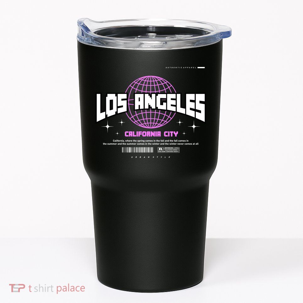 Los Angeles Slogan Retro Style Tumbler