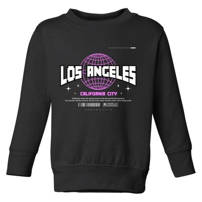 Los Angeles Slogan Retro Style Toddler Sweatshirt