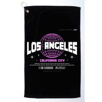 Los Angeles Slogan Retro Style Golf Towel