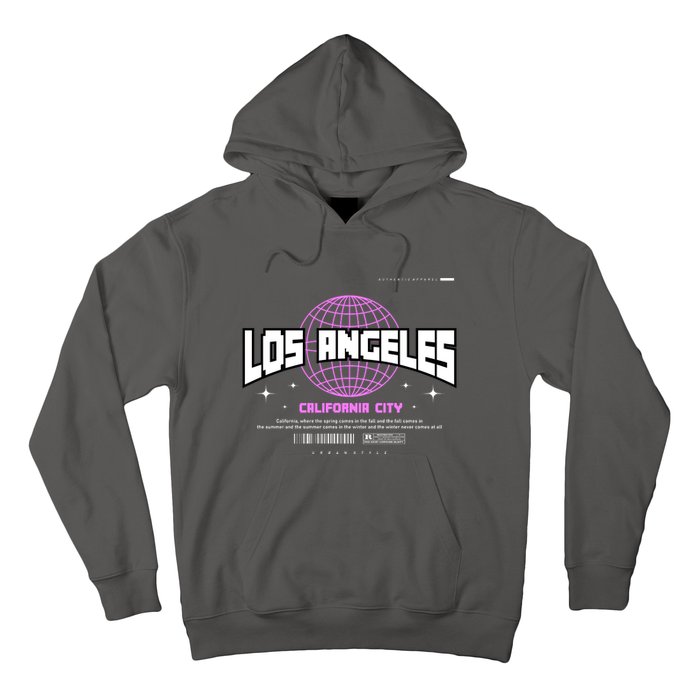 Los Angeles Slogan Retro Style Hoodie