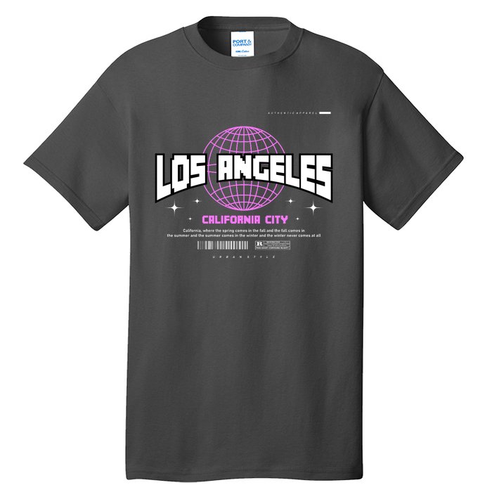 Los Angeles Slogan Retro Style Tall T-Shirt