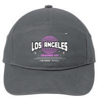 Los Angeles Slogan Retro Style 7-Panel Snapback Hat