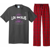 Los Angeles Slogan Retro Style Pajama Set