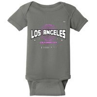 Los Angeles Slogan Retro Style Baby Bodysuit