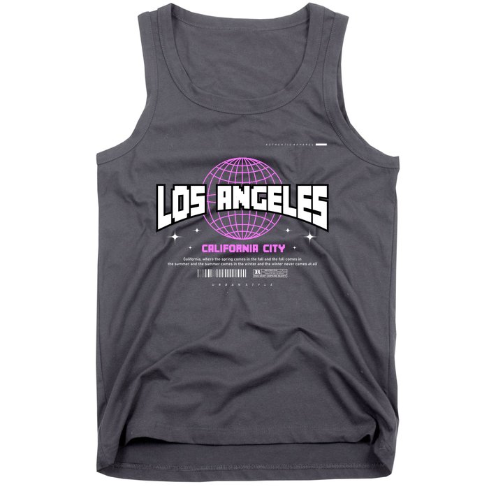 Los Angeles Slogan Retro Style Tank Top