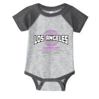 Los Angeles Slogan Retro Style Infant Baby Jersey Bodysuit