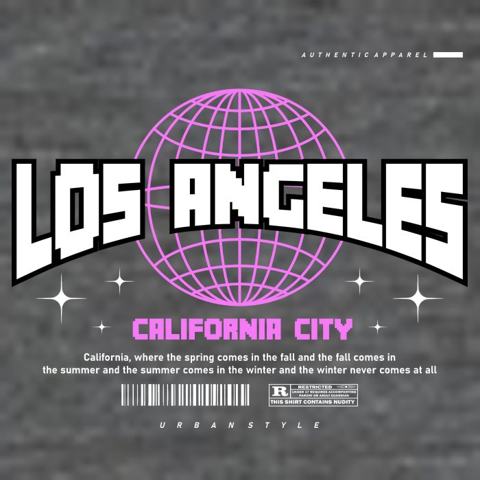 Los Angeles Slogan Retro Style Wool Snapback Cap