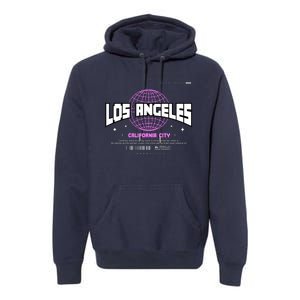 Los Angeles Slogan Retro Style Premium Hoodie