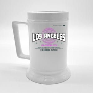 Los Angeles Slogan Retro Style Beer Stein