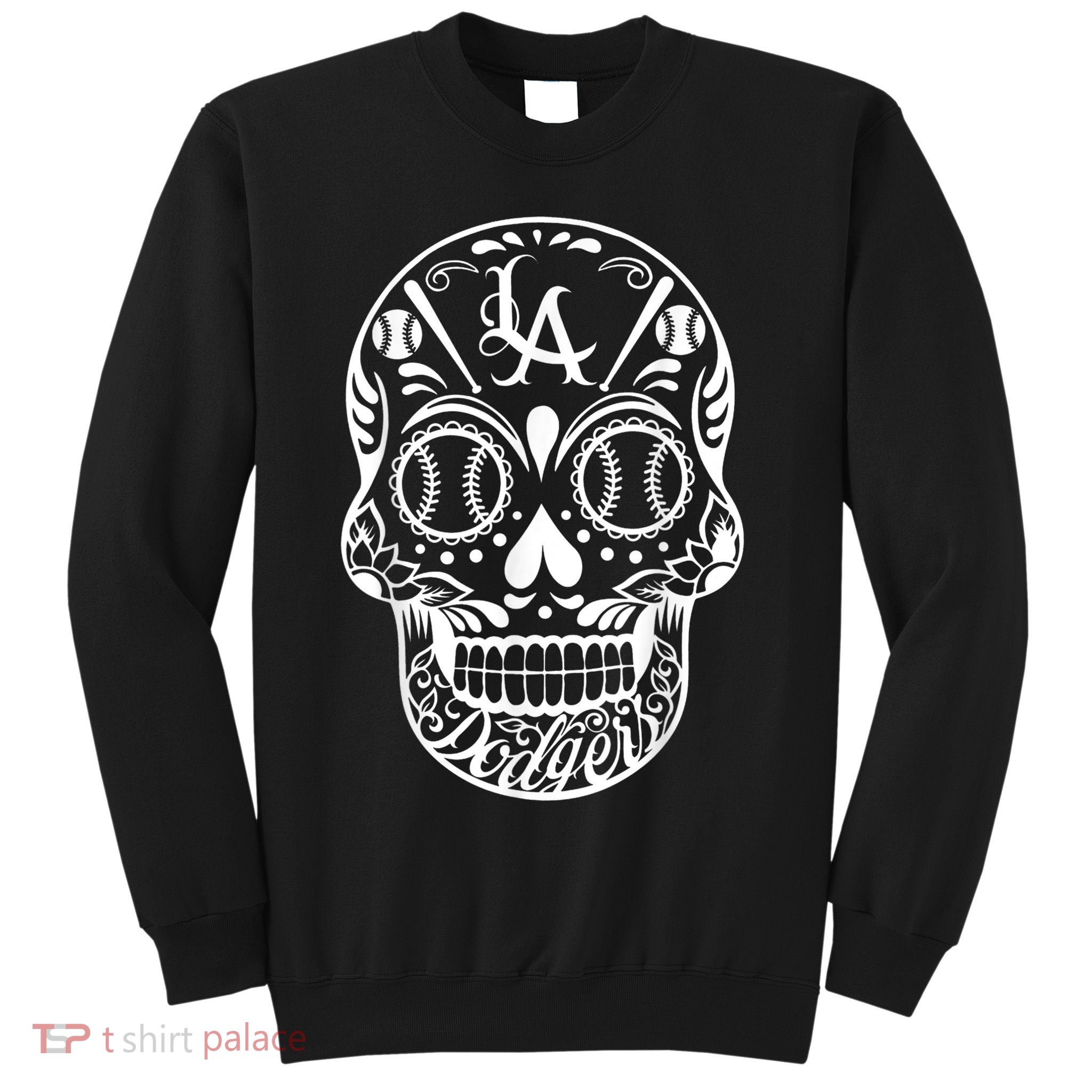 Los Angeles Sugar Skull Day Of The Dead Cinco De Mayo Sweatshirt